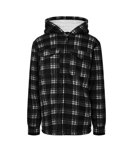 Mens Heavy Duty Full Zip Hoodie Black Dunlop