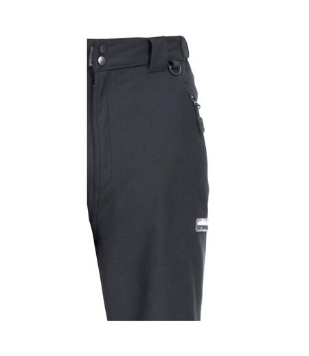Trespass Mens Hemic Water Resistant Softshell Trousers (Black) - UTTP221