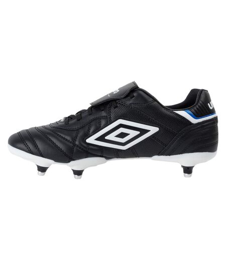 Mens speciali eternal team sg leather football boots black/white/royal blue Umbro