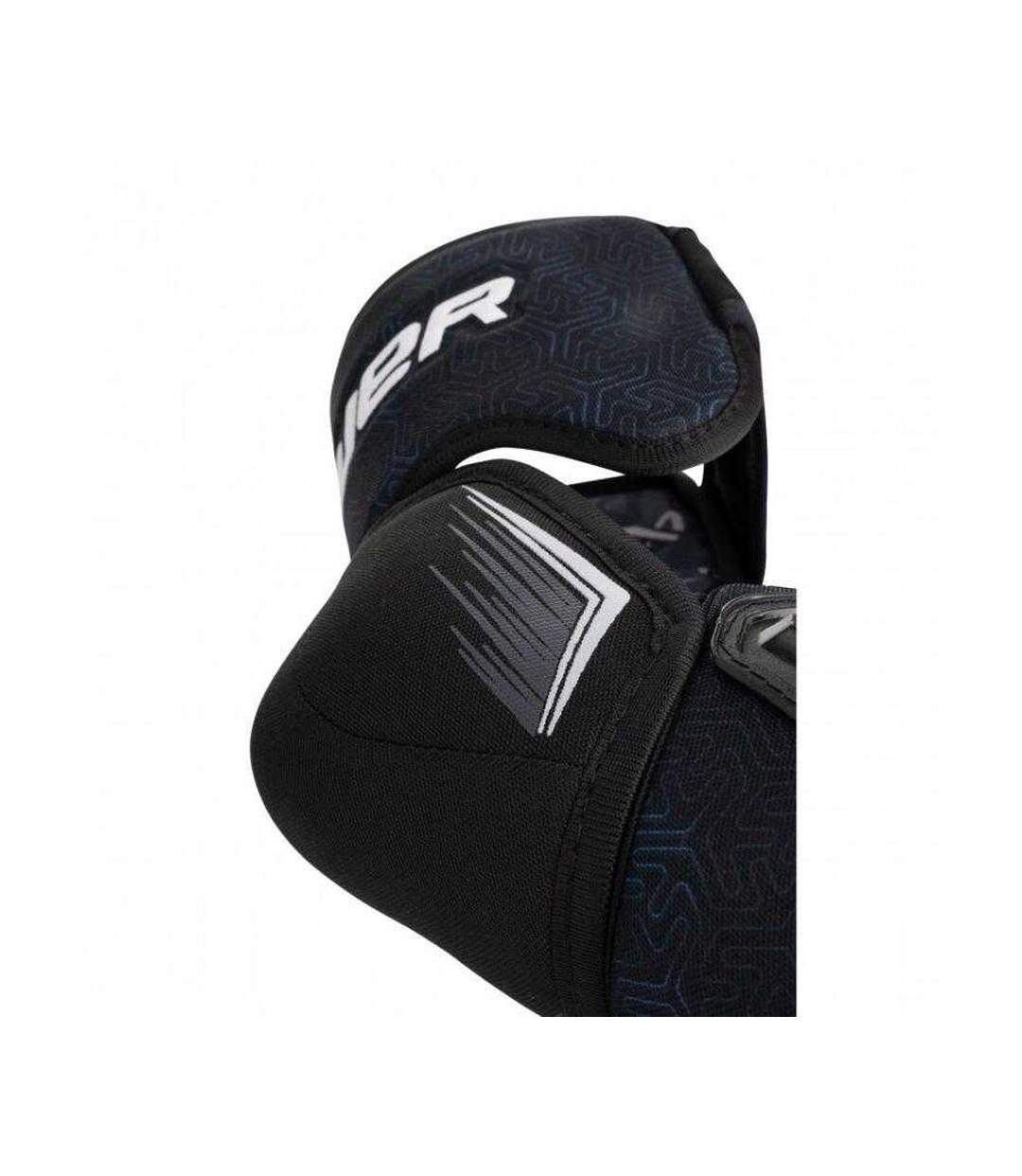 Childrens/kids X Intermediate Hockey Elbow Pads M Black White Bauer-3