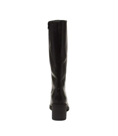 Rocket Dog Womens/Ladies Stanley Long Boots (Black) - UTFS10293