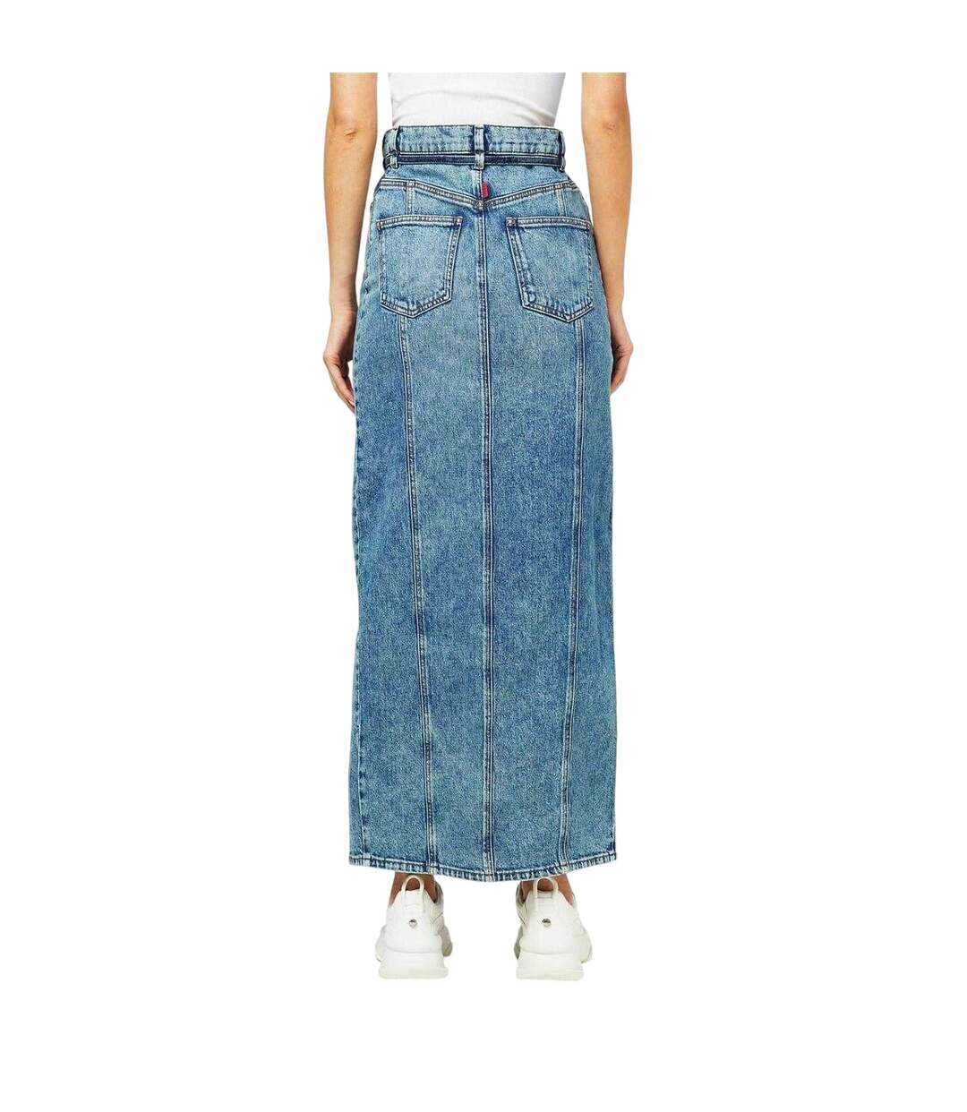 Jupe Longue Getini Femme Bleu Vif Hugo-3