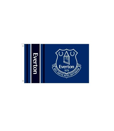Everton FC Wordmark Crest Flag (Royal Blue/White) (One Size)