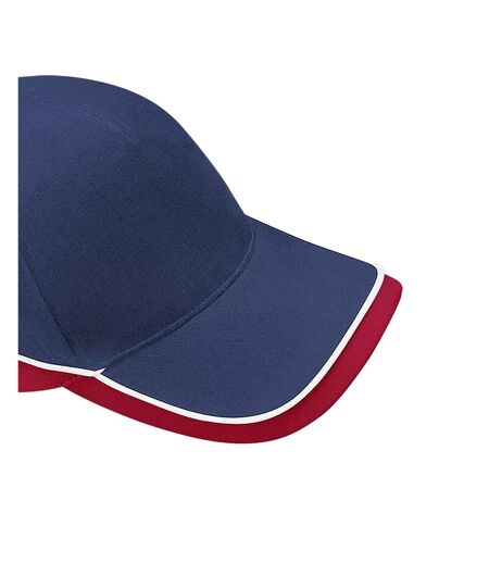 Teamwear Competition Cap French Navy Bright Royal Blue White Beechfield