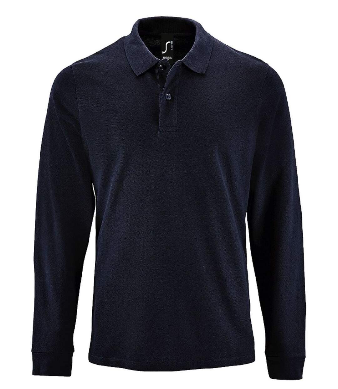 Polos manches longues - Homme - 02087 - bleu marine