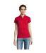 SOLs Womens/Ladies Prime Pique Polo Shirt (Red)