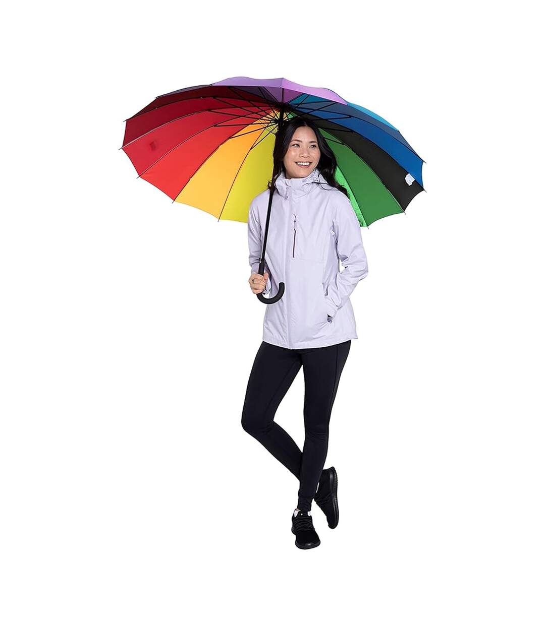 Rainbow Stick Umbrella L Multicoloured Mountain Warehouse-1