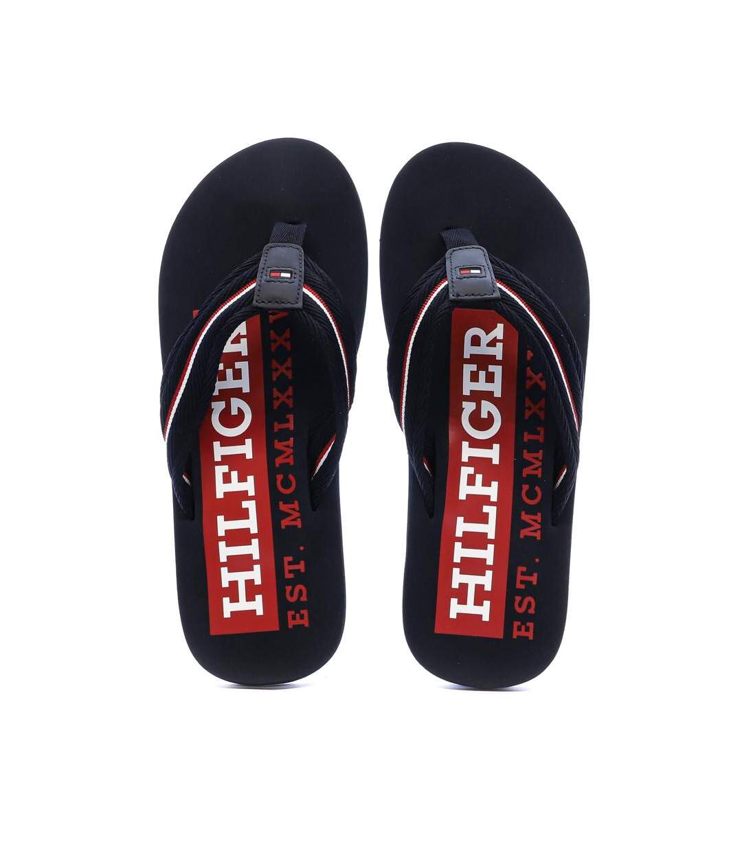 Tongs noires homme tommy hilfiger corporate - 40-3