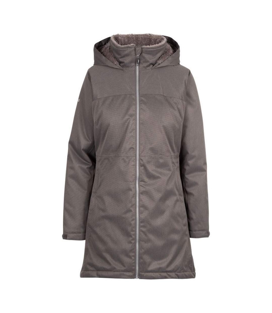 Veste imperméable wintry femme gris foncé chiné Trespass-1