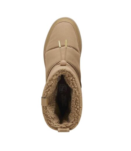 Womens/ladies Snowbae Snow Boots Chocolate Chip Puma