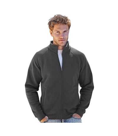 Sweatshirt À Fermeture Zippée Homme Graphite Clair Fruit Of The Loom
