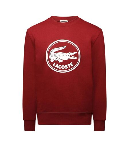 Sweat Motif/style Logo Homme Rouge Lacoste