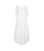 Robe Débardeur Motif/style Uni Club Femme Blanc Head-2