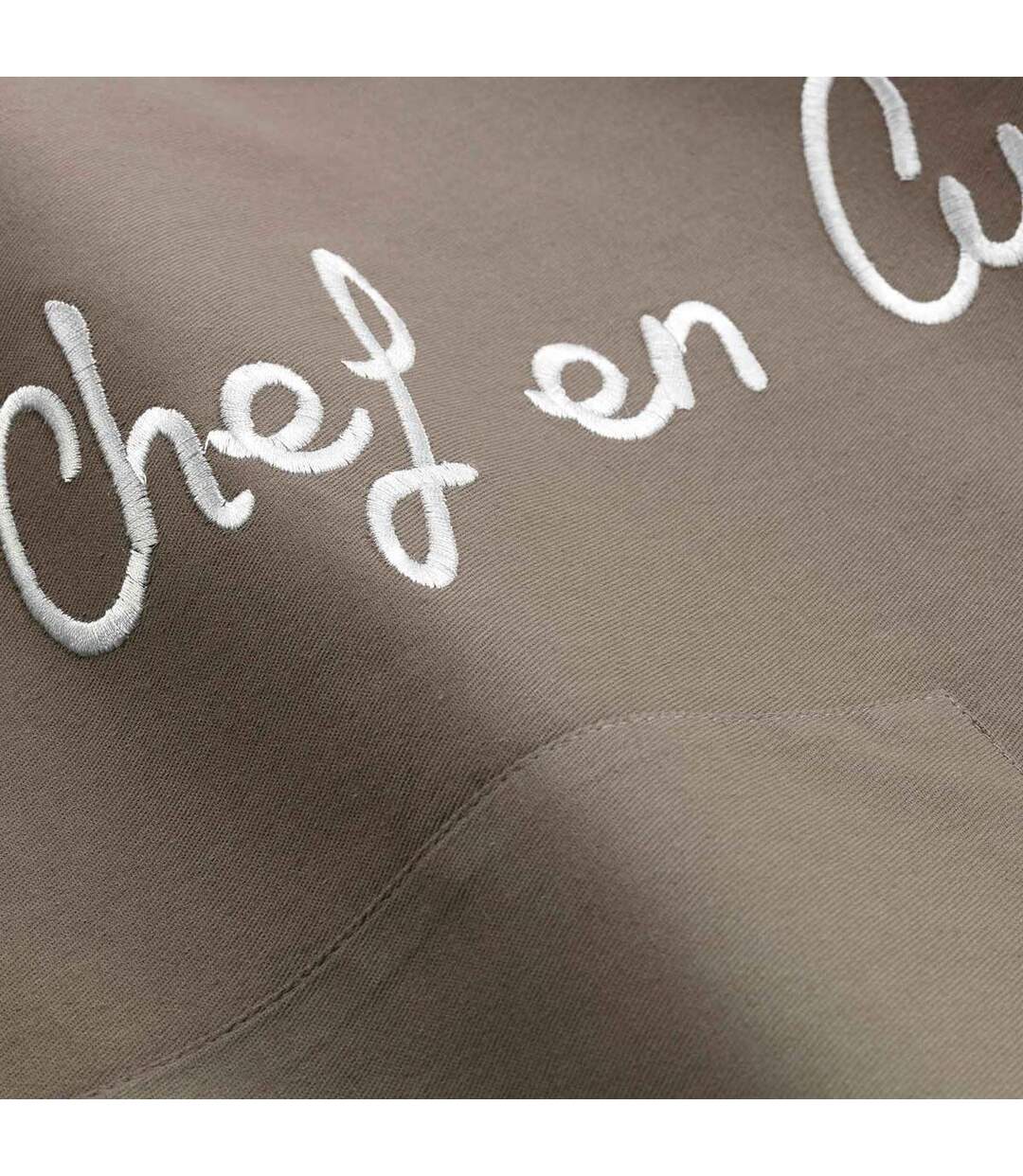 Tablier de Cuisine Cuistot 84cm Taupe-3