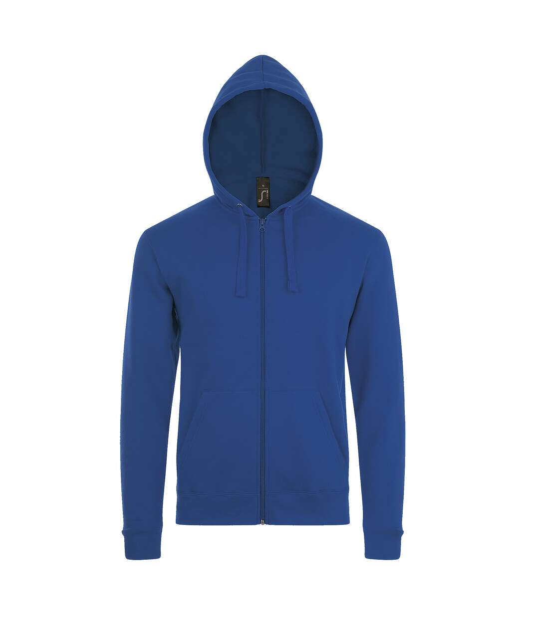 Sweat à capuche et fermeture zippée homme bleu roi SOLS