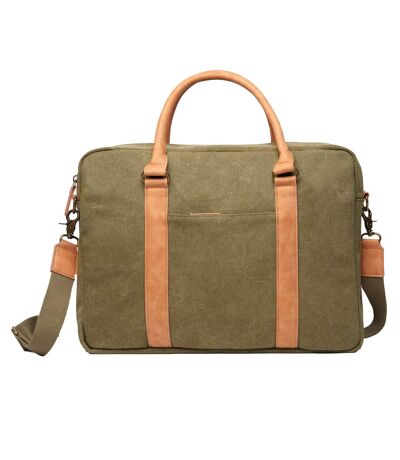 Bosler canvas recycled 0.35l laptop bag 40cm x 30cm x 9cm green Vinga