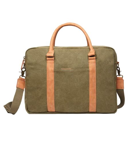 Bosler canvas recycled 0.35l laptop bag 40cm x 30cm x 9cm green Vinga