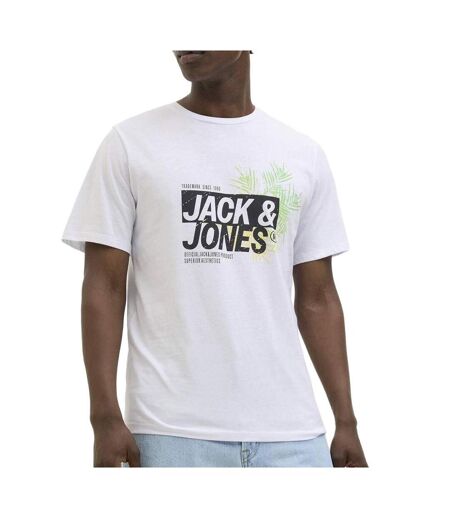 T-Shirt blanc homme jack & jones jaxon