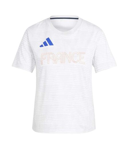 T-shirt Motif/style France Femme Blanc Adidas