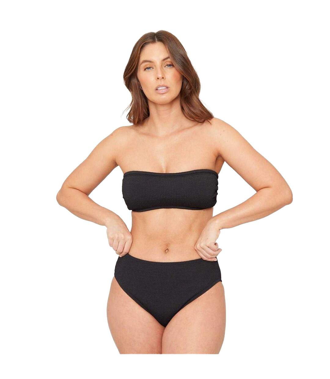 Haut De Maillot De Bain Motif/style Texturé Femme Noir Be You-4
