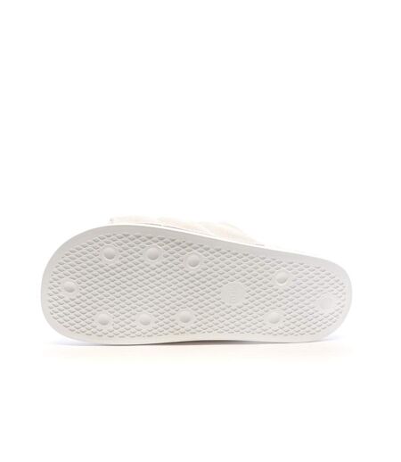 Claquettes Blanches Femme Adidas Adilette Essential - 38