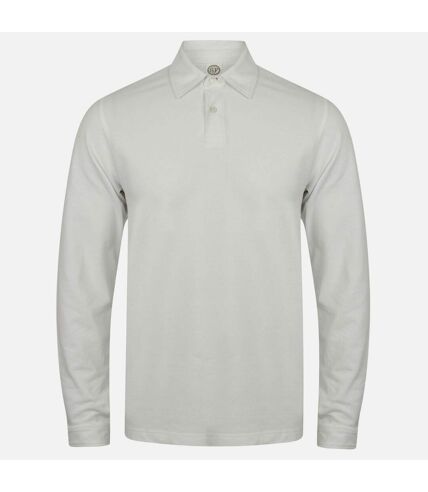 Skinni Fit - Polo extensible à manches longues - Homme (Blanc) - UTRW1399