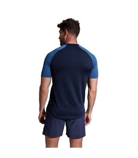 T-shirt Manches Raglan Sport Elt Homme Bleu Marine Chiné Canterbury