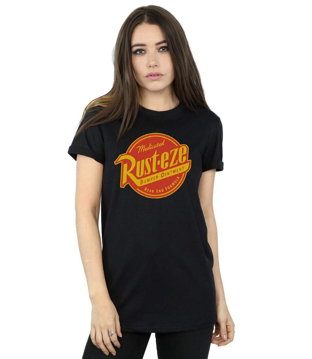 Disney - T-shirt CARS RUST-EZE LOGO - Femme (Noir) - UTBI16050-2