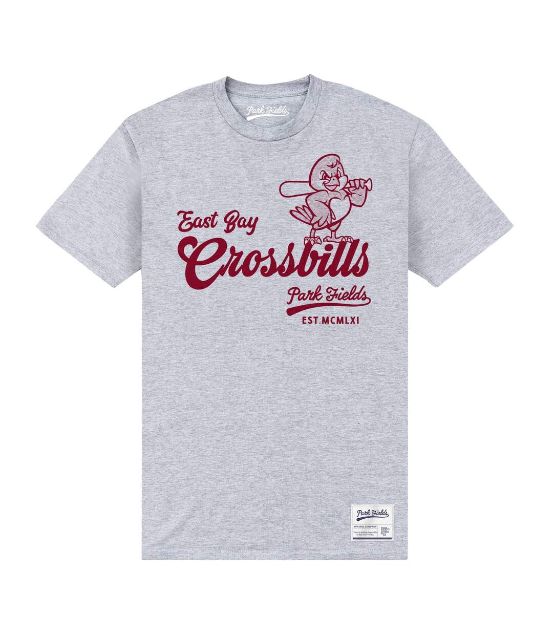 T-shirt crossbills adulte gris chiné Park Fields