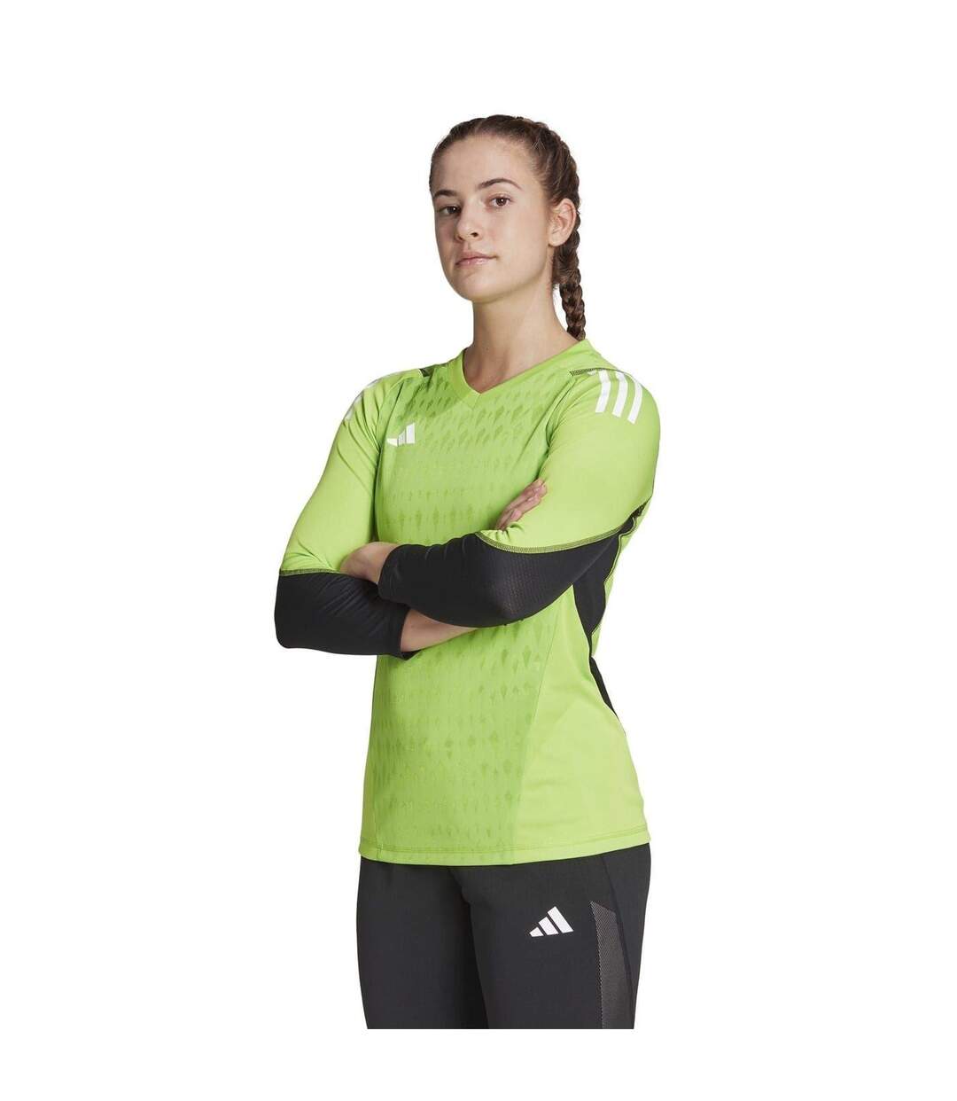 Maillot De Gardien De But Tiro Pro Femme Vert Blanc Adidas-4
