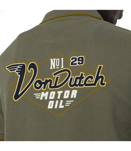 Polo homme manches courtes piqué avec patch Kust Vondutch