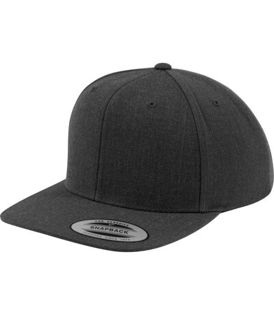 Yupoong Mens The Classic Premium Snapback Cap (Dark Gray/Dark Gray)