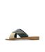 Claquettes croisées noires femme chattawak brana-1