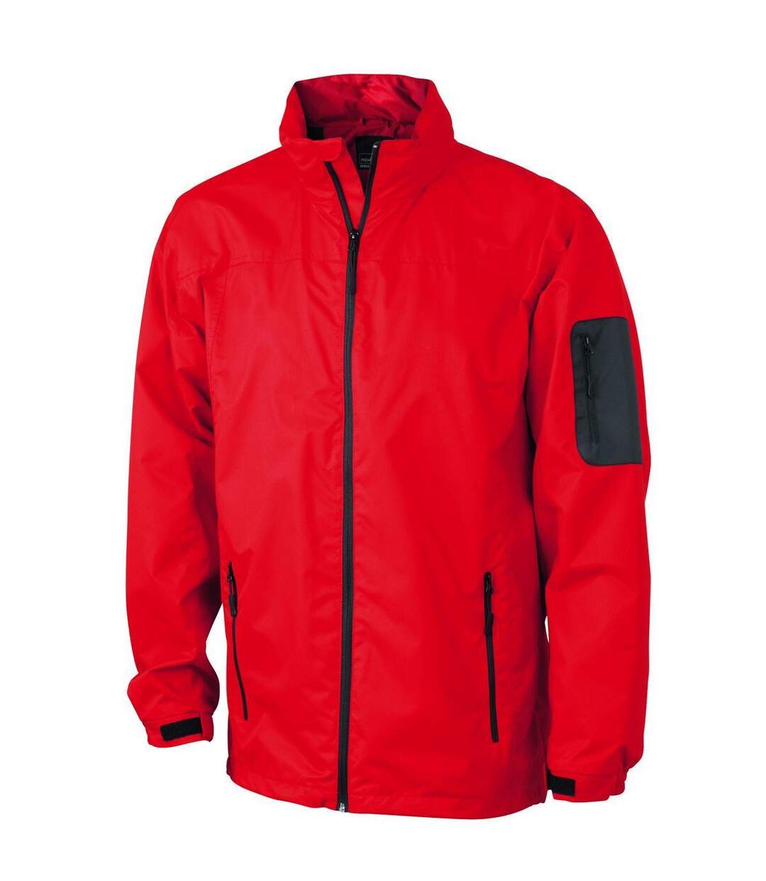 Veste coupe-vent - Homme - JN1041 - rouge et noir-1