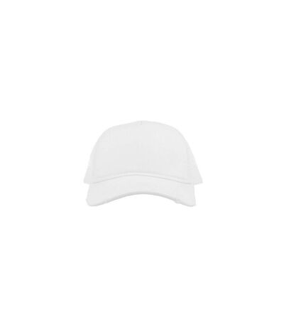 Casquette trucker effet usé rapper mixte blanc Atlantis