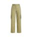 Womens/ladies High Rise Cargo Trousers Olive Missy Empire-2