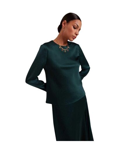 Haut Manches Longues Femme Vert Foncé Ted Baker