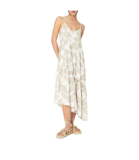 Womens/ladies Leaf Print Dress Sand Armani Exchange