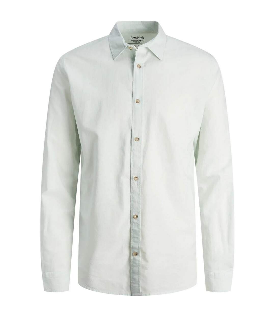 Mens Long-sleeved Shirt Sea Blue Jack And Jones-1