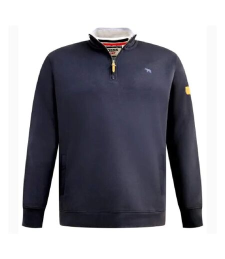 Sweat Motif/style Logo Brodé D555 Russel Homme Bleu Marine Duke
