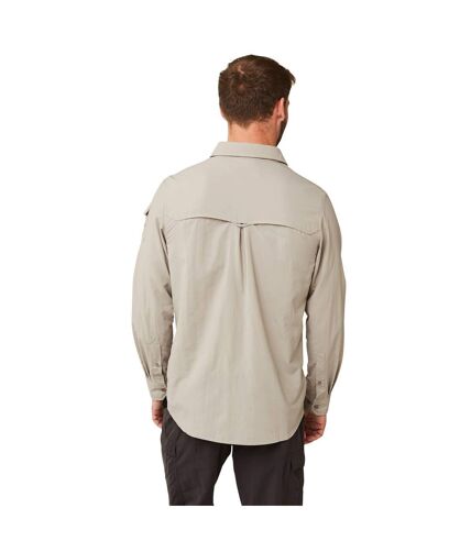Craghoppers Mens NosiLife Adventure II Long Sleeved Shirt (Parchment)