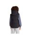 Womens/ladies Oslo Padded Gilet Jet Black Animal-3