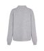 Womens/ladies Club Knitted Crew Neck Jumper Grey Couture-3