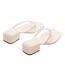 Womens/ladies Caribbean Leather T-bar Flip Flops White Steve Madden-2