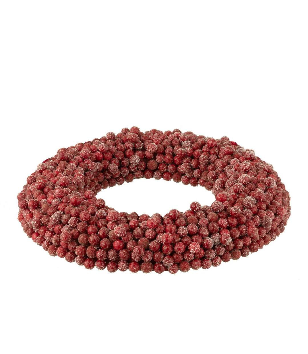 Couronne de Noël Ronde Baies 45cm Rouge-2
