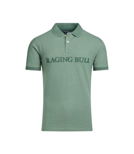 Polo homme vert kaki Raging Bull Raging Bull