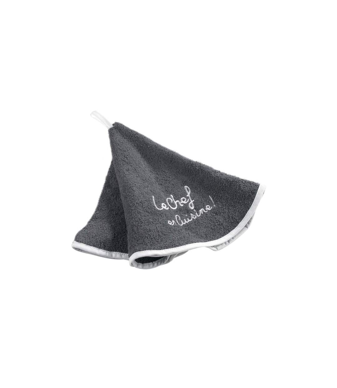 Essuie-Main Rond Cuistot 60cm Anthracite-1