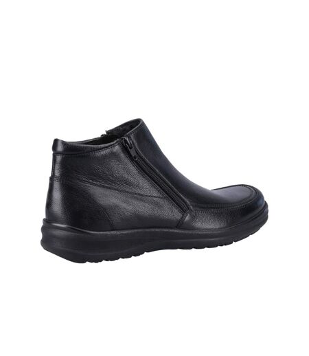 Fleet & Foster Mens Targhee Leather Ankle Boots (Black) - UTFS10132