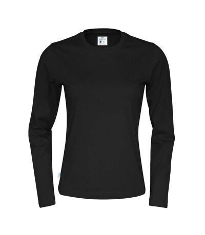 Cottover Womens/Ladies Long-Sleeved T-Shirt (Black)
