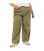 Pantalon À Poches Femme Vert Kaki Brave Soul-2
